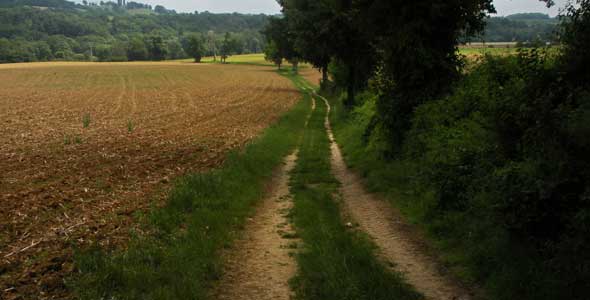 Footpath through the Gers